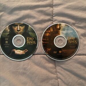 The Lord of the Rings DVD Discs - Fellowship of The Ring & The Two Towers